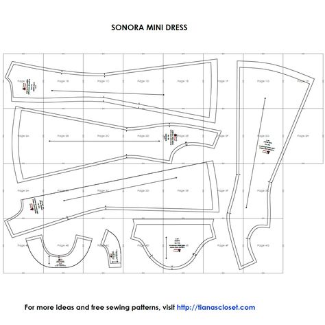 Sonora mini dress – Free PDF sewing pattern – Tiana's Closet How To Make Pdf Sewing Patterns, A Line Pattern Dress, Tiana’s Closet Sewing Patterns, Free Mini Dress Pattern, Mini Dress Pattern Free, Mini Dress Sewing Pattern Free, Free Pdf Sewing Patterns For Women Dresses, Free Sewing Patterns Printable, Free Dress Pattern