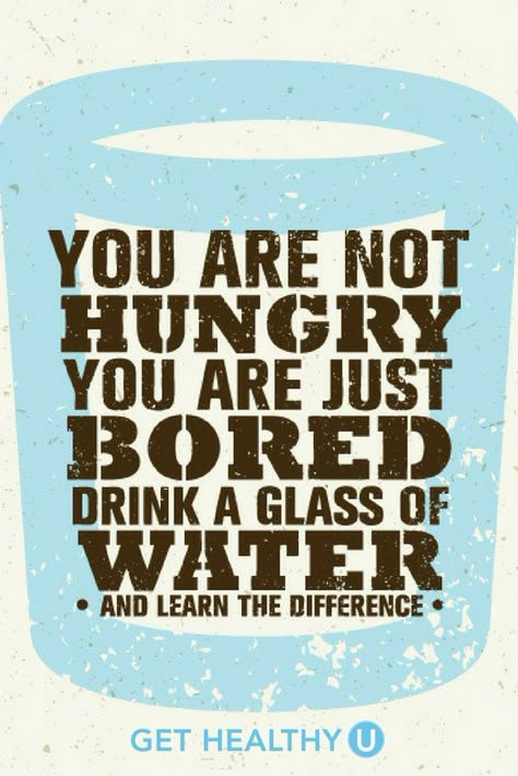 You are NOT hungry, You are just BOARD. Drink a glass of water, & learn the difference! Keto Inspiration, Keto Basics, Loose Weight In A Week, Motivational Board, Weight Motivation, Not Hungry, Fitness Quote, Healthy Mummy, Feeling Inspired