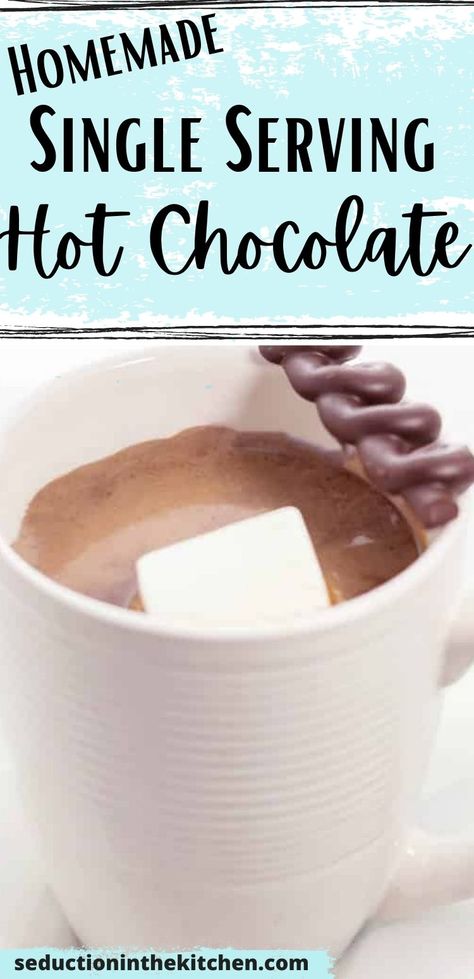 Hot Chocolate Recipes Single Serving, Homemade Hot Chocolate Single Serving, Hot Cocoa Recipe Single Serving, Hot Chocolate Single Serving, 1 Cup Hot Chocolate Recipe, One Cup Hot Chocolate, Single Hot Chocolate Recipe, Single Cup Hot Cocoa Recipe, Single Serve Hot Chocolate Recipes