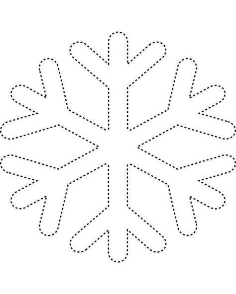 Snowflake 2                                                                                                                                                                                 Mais Printable Snowflake Template, Snowflake Coloring Pages, Kids Activity Center, Snowflake Template, Pola Kristik, Frozen Birthday, Applique Patterns, Snowflake Pattern, Free Printable Coloring