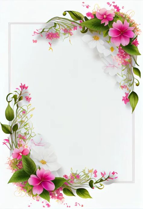 Wedding Background Images, Flower Background Design, Wedding Card Frames, Floral Cards Design, Photo Frame Wallpaper, Flower Graphic Design, Frame Floral, Frame Border Design, Photo Art Frame