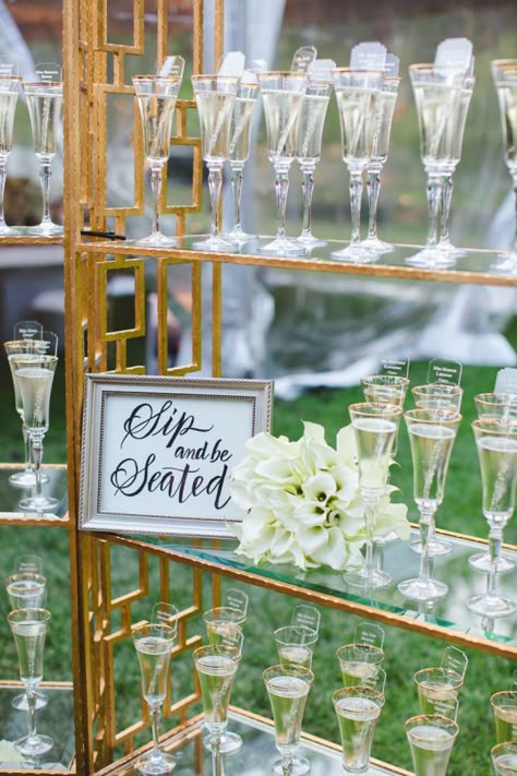 Morgan Stewart's champagne tower: http://www.stylemepretty.com/2016/06/20/steal-the-look-morgan-stewarts-glam-all-white-wedding/ Morgan Stewart Wedding, Bohemian Chic Decor, Wedding Ceremony Ideas, Drink Bar, Champagne Tower, All White Wedding, Tent Reception, Glam Wedding, Wedding Places