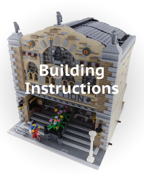 Now that my Modular Train Station has officially been declined as a LEGO Ideas model, I've posted the building instructions for anyone interested in making their own: ge.tt/498NPKi2 And if anyone comes up with improvements to the design, I'd be grateful for screenshots and instructions back, in case I can incorporate them into my street too! :) Lego Train Station, Lego City Train, Lego House Ideas, Lego Train, Home Building Tips, Lego Modular, Lego Trains, Cool Lego Creations, Lego House