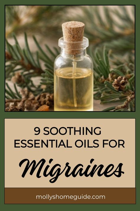 Discover the soothing power of essential oils for migraines with these DIY recipes. Ease headaches naturally with blends of Peppermint, Lavender, Chamomile, and Eucalyptus. Create a migraine relief roller or try different essential oil recipes for migraine relief to find what works best for you. Find comfort and relief through the calming scents of these best essential oils, making headaches more manageable. Healing With Essential Oils, Diy Headache Roller, Essential Oil Blends For Migraines, Essential Oils For Brain Fog, Migraine Diffuser Blend, Medicinal Essential Oil Blends, Migraine Relief Instant Diy, Essential Oil Headache Relief, Headache Essential Oil Blend