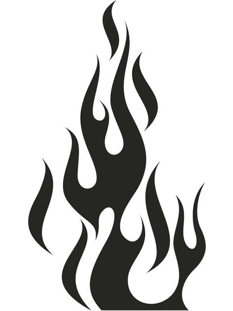 Fire Stencil Templates, Flames Template Free Printable, Flame Stencil Templates Free Printable, Airbrush Stencils Templates Free, Flame Tattoo Stencil, Tattoo Templates Stencil, Printable Tattoo Designs Stencil, Fire Outline, Flame Artwork