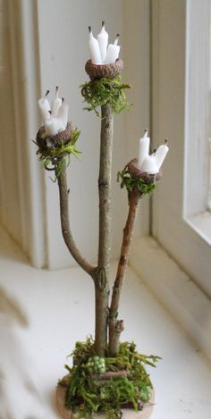 Fairy Candles, Fairy Garden Furniture, Fairy Garden Designs, Fairy Garden Crafts, Fairy Accessories, Fairy Furniture, Faeries Gardens, Fairy Crafts, Fairy Garden Houses