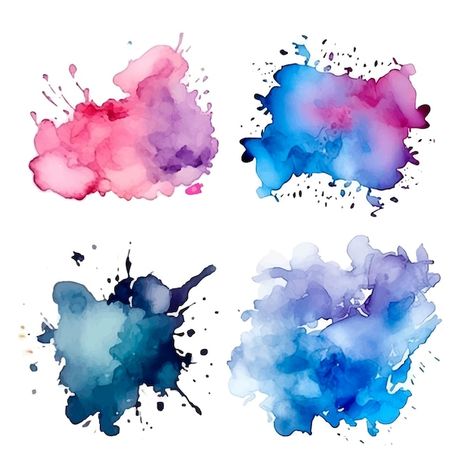 Sketchbook Prompts, Splash Watercolor, Beginner Watercolor, Ink Splash, Watercolor Splatter, Brush Background, Colour Splash, Watercolor Elements, Michael Art