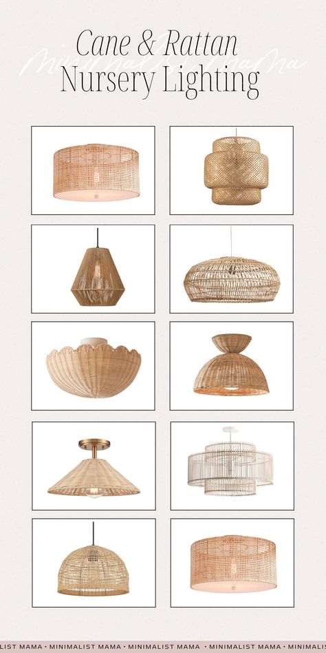 Looking for cute nursery ideas? This is the ultimate list of neutral nursery ideas for either a baby girl or baby boy nursery - every cute nursery light fixture you could ever need! Nursery Chandelier Gender Neutral, Rattan Light Fixture Nursery, Lighting In Nursery, Nursery Overhead Lighting, Girl Nursery Light Fixture, Nursery Lighting Ceiling, Nursery Lamp Ideas, Lights For Nursery, Nursery Lighting Ideas