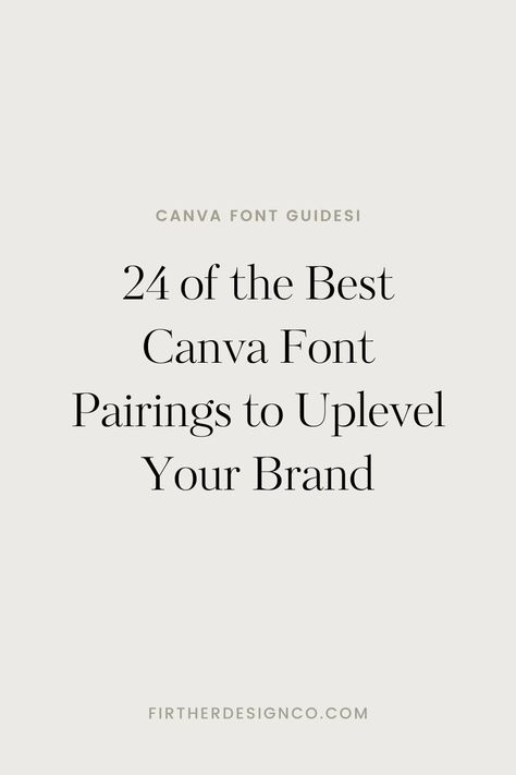 Free Canva Fonts Pairing, Free Canva Font Pairings, Font Pairings Canva, Best Canva Font Pairings, Canva Font Combinations, Aesthetic Canva Templates, Canva Templates Instagram Post, Luxury Fonts, Brand Typography