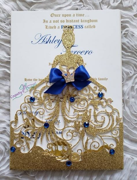 15 Party Ideas, Quince Invitations Quinceanera, Royal Blue Quinceanera Theme, Royal Blue And Gold Quinceanera, 15 Party Ideas Quinceanera, Sweet Sixteen Ideas, Blue Quinceanera Theme, Quinceñera Invitations, Royal Blue Quinceanera