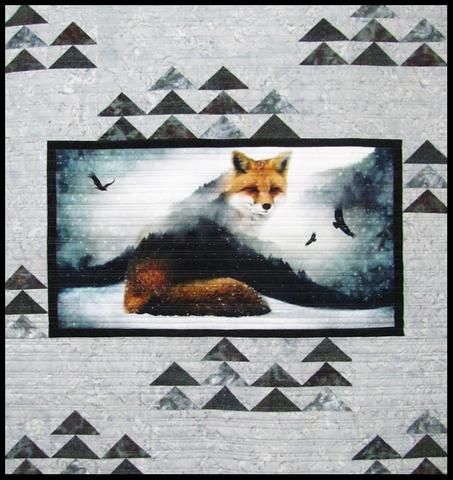 Thimbles and Things Quilt Shop - Quilt shop Wildlife Quilts, Fox Quilt, Panel Quilt Patterns, Fabric Panel Quilts, Bear Quilts, Quilts Decor, Wild Forest, Landscape Quilts, Quilt Border