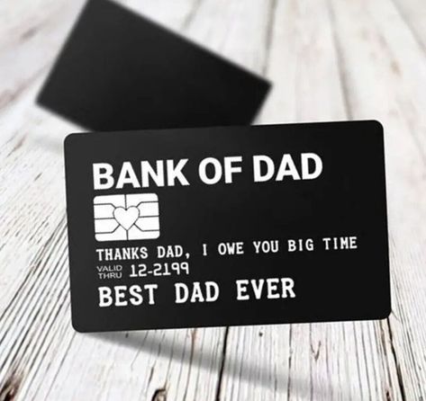 I just added a new item to eBay, Gift For Dad | "Bank of Dad" Card | Engraved Wallet Clip | Greeting Plastic Card! #eBay #eBaySeller Engraved Wallet, Dad Cards, Plastic Card, Gift For Dad, Ebay Seller, Best Dad, New Item, Gifts For Dad, Check It Out