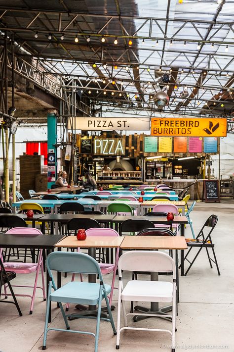 Food Court Design, Belgian Food, Visuell Identitet, Street Food Market, Food Park, Shoreditch London, Food Street, Mr Right, Food Stall