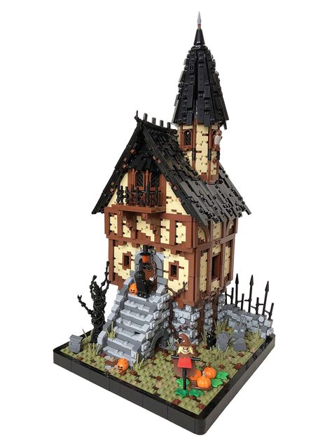 Lego Haunted House, Lego Halloween, Halloween Adventure, Halloween This Year, Lego Castle, 14th Birthday, Lego House, Under Stairs, Lego Building