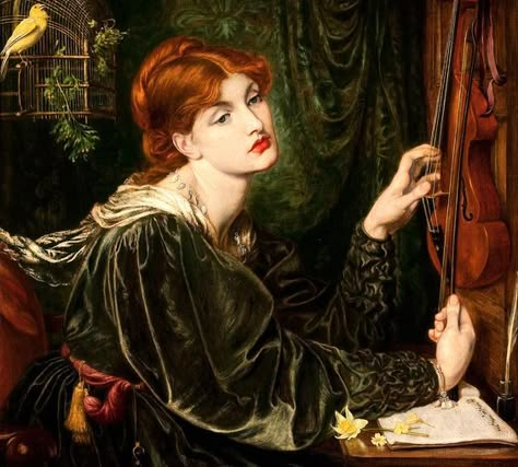 Pre Raphaelite Paintings, Gabriel Rossetti, Pre Raphaelite Art, Dante Gabriel Rossetti, John Everett Millais, Rennaissance Art, Bird Painting, Pre Raphaelite, Classic Paintings