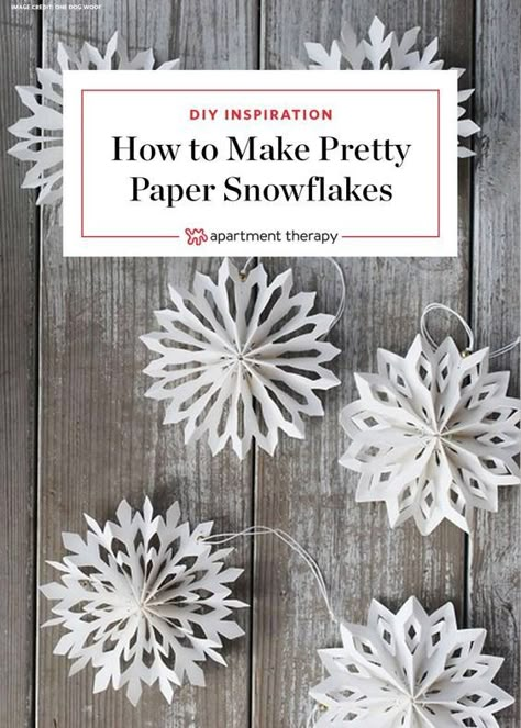 Nine ways to take paper snowflakes to the next level. #diysnowflakes #papersnowflakes #holidaydecorations #holidaydecor #garland  #snowflakepatterns Paper Winter Wonderland, Folded Paper Decorations, Winter Wonderland Work Decorations, Folded Paper Snowflakes, Snowflake Folding Pattern, Snow Decor Diy Winter Wonderland, Paper Winter Decorations, Winter Wonderland Office Decorations Diy, Winter Wonderland Christmas Decorations Diy