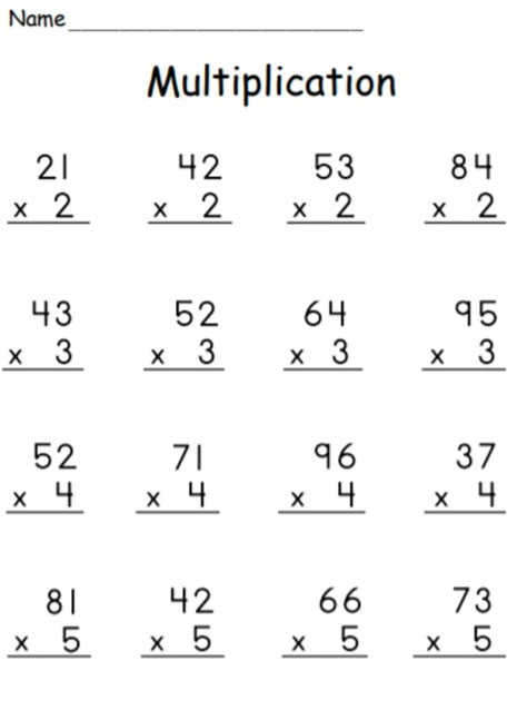 Multiplication 2 digit by 1 digit (with regrouping) - Interactive worksheet Multiplication Worksheets 2 Digit By 1 Digit, Multiplying 2 Digit By 1, Math Work Sheet For Grade 3, 2 Digit By 1 Multiplication, Multiplication Worksheets 2 3 4 5, Math For Grade 3 Worksheets, Worksheet Grade 3 Math, Multiply Worksheet Grade 2, Fourth Grade Multiplication Worksheets