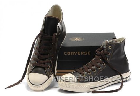 Brown Converse High Tops, Brown Leather Converse, Nike Shox Shoes, Brown Converse, Classic Converse, Leather Converse, New Jordans Shoes, Michael Jordan Shoes, Nike High Tops