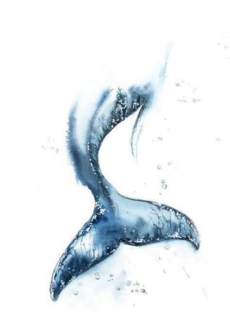 Sea Animal Art, Whale Watercolor, Whale Art Print, Whale Painting, Whale Wall Art, Watercolor Whale, Underwater Art, Nautical Wall Decor, Whale Art