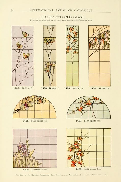 Stained Glass Tiffany, Art Nouveau Stained Glass Designs, Art Nouveau Dollhouse, Large Stained Glass Window, Drawing On Glass Ideas, Stained Glass Door Panel, Stained Glass Art Nouveau, Art Deco Window, Motifs Art Nouveau