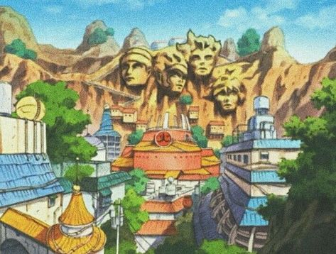 Hidden Leaf Village Aesthetic, Naruto Leaf Village Wallpaper, Hidden Leaf Village Wallpaper Aesthetic, Hidden Leaf Village Wallpaper, Hidden Leaf Village Tattoo, Leaf Village Wallpaper, Naruto Apartment, Naruto Landscape, Naruto Village