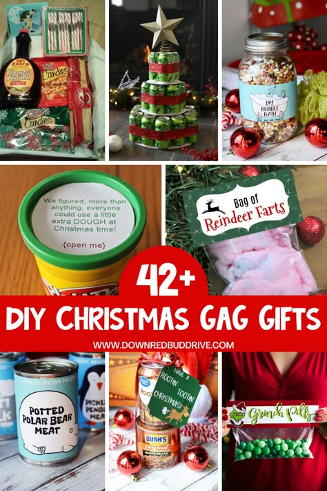 Silly Gifts For Christmas, Homemade Gag Gifts For Christmas, Silly Christmas Gifts, Silly White Elephant Gifts Funny, Christas Gifts, Diy Christmas Gag Gifts, Diy Gag Gifts, Gag Gifts For Christmas, Homemade Gag Gifts