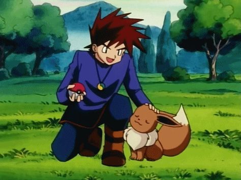 Gary Oak Fanart, Oak Fanart, Pokemon Gary, Gary Pokemon, Professor Oak, Gary Oak, Green Pokemon, Pokemon Ash And Serena, Pokemon Photo