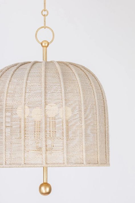 Lonnie by Troy Lighting Woven Island Pendant, Fish Basket Light Fixture, Currey And Company Lighting, Large Pendant Lighting Kitchen, Serena And Lily Pendant Lights, Beach Pendant Lighting, Coastal Cottage Lighting, Linen Light Fixture, British Colonial Lighting