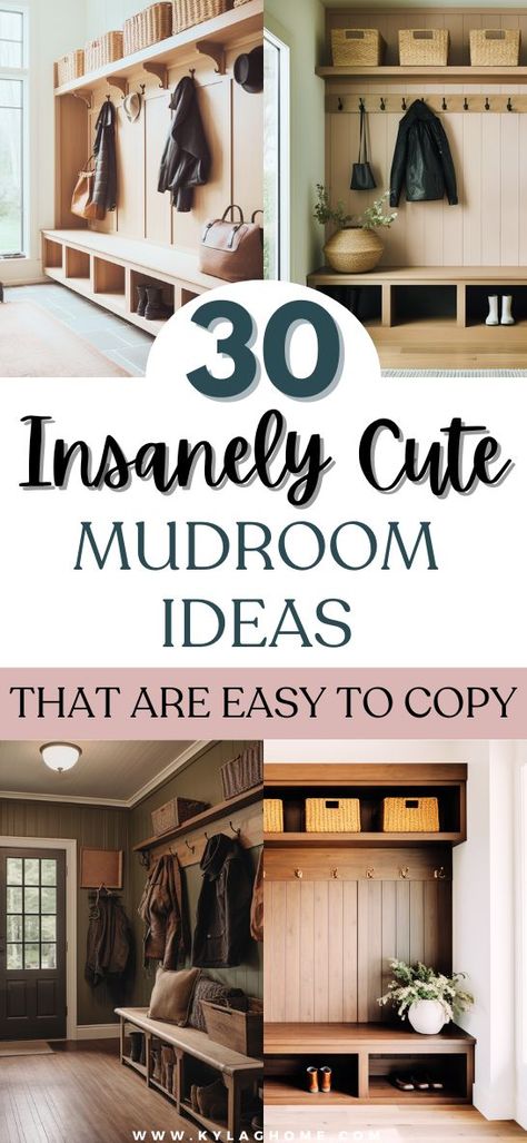 If you are looking to make changes to your mudroom make sure you check out this post first. This post will give you the best mudroom design and mudroom bench inspiration. Signs For Mudroom Entryway, Boho Mudroom Entryway, Cute Mudroom Ideas, Shoe Storage Laundry Room, Farmhouse Mudroom Entryway, Mudroom Ideas Entryway Modern, Cute Mudroom, Mud Room Ideas Entryway Entrance, Breezeway Mudroom