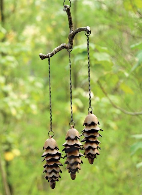 Rustic Wind Chimes, Angel Wind Chimes, Unique Wind Chime, Iron Accents, Garden Lanterns, Garden Girls, Wind Chime, Stained Glass Art, Garden And Yard