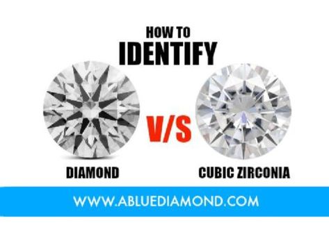 Cubic Zirconia VS Diamond – Side By Side Detail’s Comparison Real Diamond Vs Fake Rings, How To Tell If A Diamond Is Real, Diamond Infographic, Diamond Color Chart, Consumer Education, Types Of Diamond Cuts, Jewelry Facts, Bling Things, Moissanite Vs Diamond