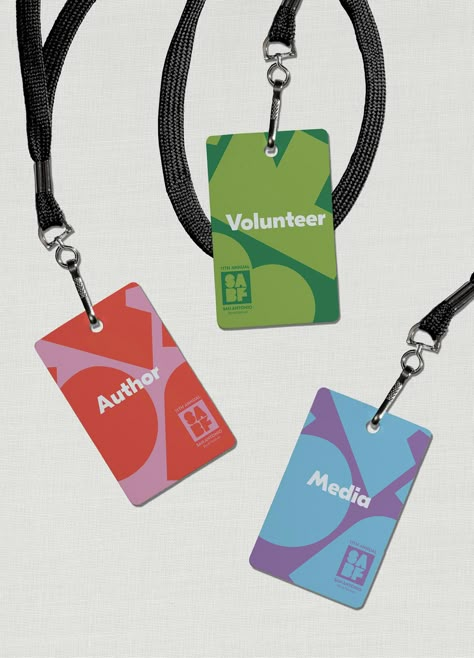 Event Badge Design, Identity Card Design, Id Card Design, Name Tag Design, Event Badges, Event Id, Ticket Design, Book Festival, 카드 디자인