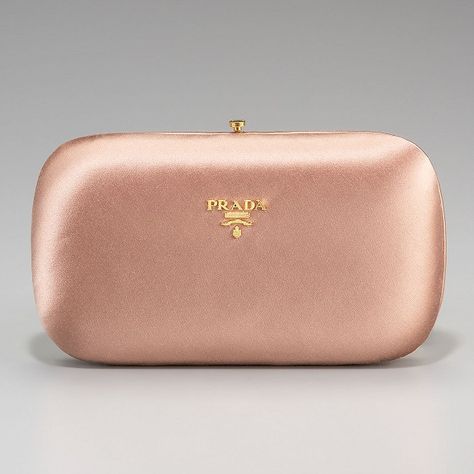 Prada 'Raso' Pink Satin Minaudiere Clutch as seen on Kate Middlton, The Duchess of Cambridge Princess Kate Style, Prada Clutch, Duchesse Catherine, Prada Pink, The Queen Mother, Hand Bags For Women, Designer Clutch Bags, Pink Clutch, Art Deco Bracelet