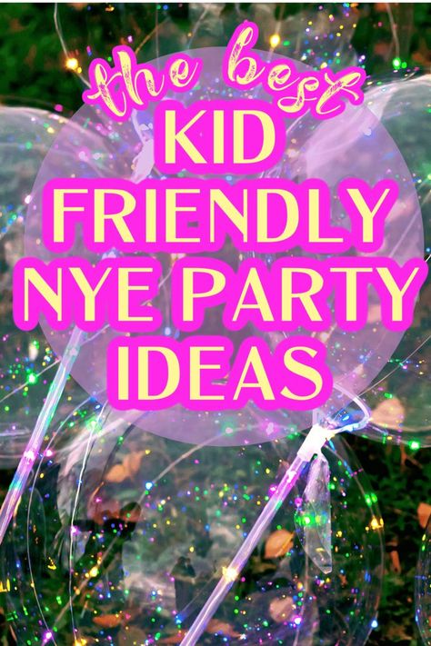 New Eve Party Ideas, Nye Games For Kids Families, Nee Years Eve Kids Party Ideas, New Years Camping Ideas, Kids Noon Years Eve Party, Things To Do For New Years Eve At Home, Mew Years Eve Party Ideas For Kids, Nye Party Games Family, New Years Even With Kids