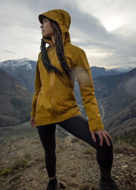 10 Best Women's Rain Jackets for Everyday Wear | 2022 | Field Mag Outdoors Outfits For Women, Backpacking Wardrobe, Jackets Windbreaker, Outdoor Jacket Women, Female Hiker, Rainforest Project, Hiking In The Rain, Patagonia Rain Jacket, Best Rain Jacket