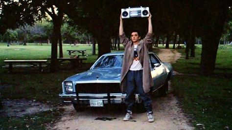 John Cusack's boombox scene from  Say Anything Lloyd Dobler, Peter Gabriel, Teen Movies, Actor John, 80s Movies, Romantic Gestures, Romantic Movies, Movie Clip, Iconic Movies