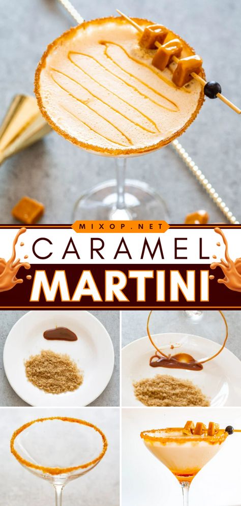 This Thanksgiving cocktail recipe is easy! Your Thanksgiving dinner party menu must have this alcoholic drink. Rich and sweet with a captivating aroma, this Baileys Caramel Martini is nothing short of spectacular. Impress everyone with this vodka drink! Mixed Drinks Alcoholic Thanksgiving, Drink Ideas For Thanksgiving, Baileys Fall Drinks, Cute Thanksgiving Drinks, Thanksgiving Drinks Alcohol Tequila, Friendsgiving Alcoholic Drinks, Martini Ideas Drink Recipes, Thanksgiving Themed Drinks Alcohol, Friendsgiving Cocktails Easy