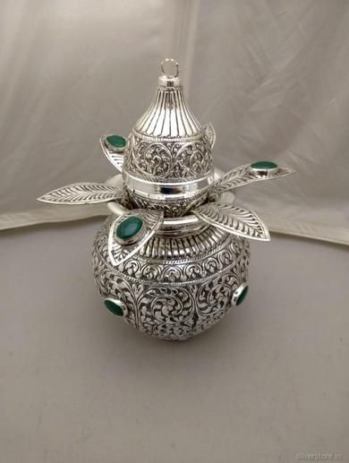 Certified Silver Articles and Jewellery – SilverStore.in Silver Kalash, Silver Home Accessories, Silver Articles, Pooja Items, Silver Pooja Items, Gold Bridal Jewellery Sets, Silver Jewellery Indian, Real Gold Jewelry, Silver Decor