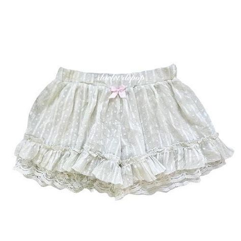 japanese frilly shorts flaw: a part of its lace is... - Depop Frilly Shorts, Frill Shorts, Take Note, My Dream, Shorts With Pockets, Skirt Pants, No Frills, Dream Closet, White Shorts