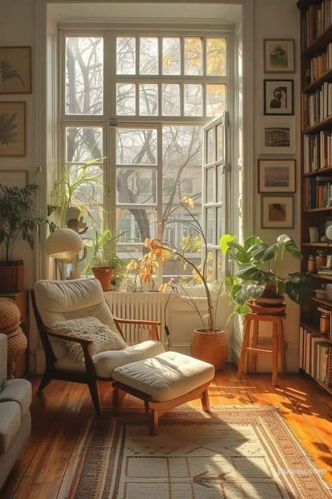 2024 Home Decor Trends, 2024 Home Decor, Public Libraries, Ideas Hogar, Apartment Aesthetic, Vintage Living Room, All About Books, Cozy Interior, Cozy Apartment