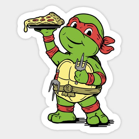 Ninja Turtles Stickers, Turtle Sticker, Big Turtle, Ninja Turtles Birthday Party, Tmnt Party, Ninja Turtle Birthday, Cartoon Painting, Turtle Painting, Dc Superheroes