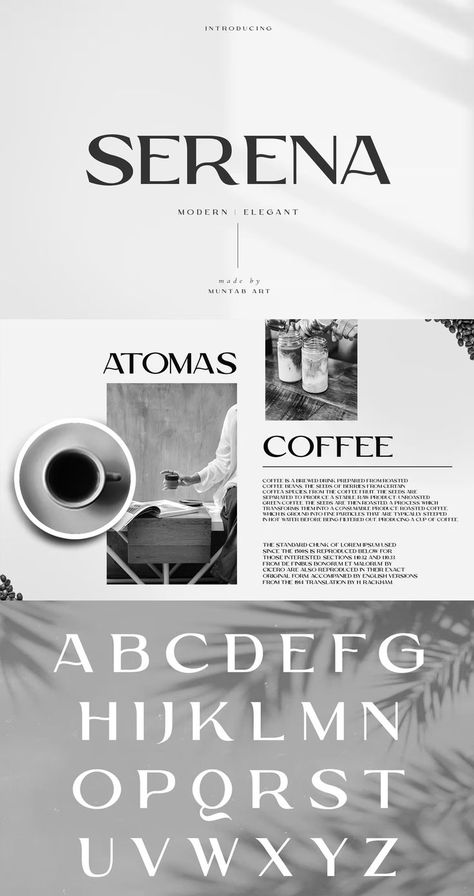 Serena Modern Sans Serif Font Luxury San Serif Font, Logo Serif Font, Soft Fonts, Luxury Typography, Sans Serif Logo, Font Love, Sans Serif Typography, Modern Fonts Free, Font Serif