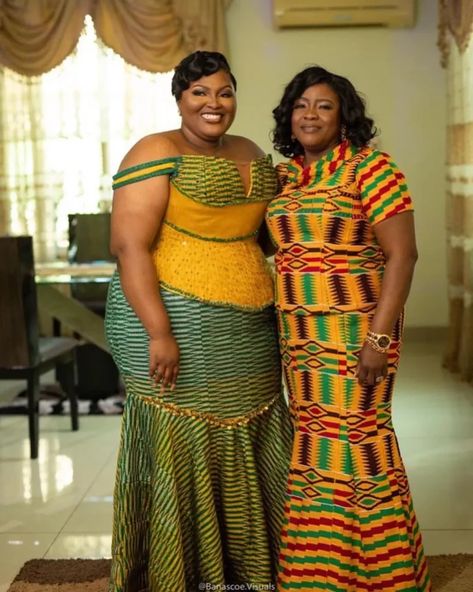 Mother Of The Bride Kente Styles, Bride Kente Styles, Kente And Lace Combination Styles, Kente Styles For Wedding Guest, Kente Styles Ghana Women, Kente Styles For Older Women, Kente Styles For Graduation, Kente Dress Styles Classy, Ghana Kente Styles