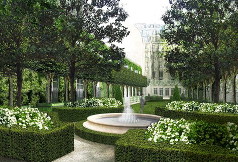 <strong>FOUNTAIN ZEN</strong> The Ritz Paris, Ritz Paris, Garden Suite, Formal Garden, Garden Villa, Luxury Garden, Classic Garden, Fountains Outdoor, Formal Gardens