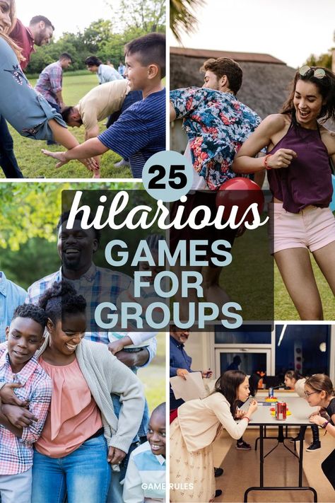 funny games for groups Group Games For Preschoolers, Funny Group Games, Teen Group Games, Big Group Games, Games For Small Groups, Group Games For Teenagers, Games For Big Groups, Games For Large Groups, Games For Groups