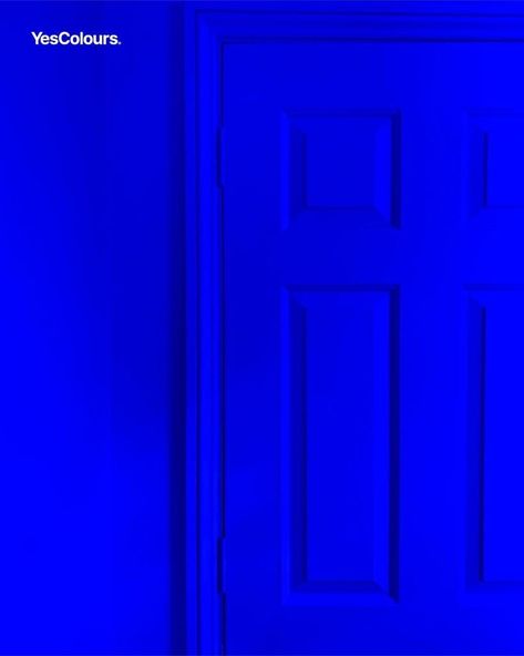 Blue Paint Swatches, Electric Blue Paint, Ysl Museum, Majorelle Blue, Blue Painted Walls, Yves Klein Blue, Dulux Paint, Ultramarine Blue, Yves Klein