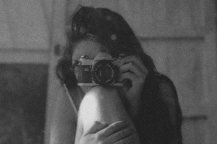 ♡ Black And White Photograph, To Be Happy, Be Happy, A Woman, Mirror, Black And White, White, Black