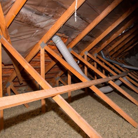 Attic Crawl Space Ideas, Attic Ceiling Ideas, Stairs To Attic Conversion, How To Finish An Attic, Finished Attic Ideas, Wood Attic, Small Attic Spaces, Low Ceiling Attic, Attic Truss