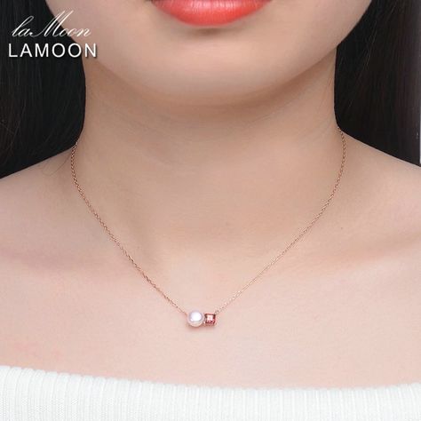 Red Pearl Necklace With Pearl Drop, Pearl And Garnet Necklace, Silver Garnet Necklaces For Gifts, Red Polished Pearl Necklace, Luxury Garnet Classic Necklace, Red Garnet, Garnet, Diamond Necklace, Pearl Necklace