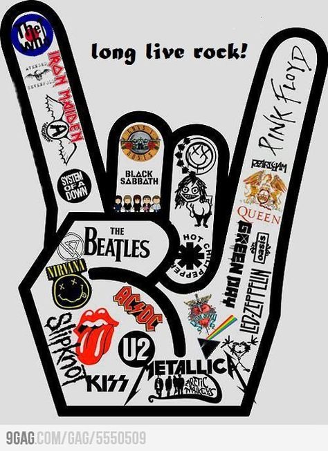 rock on Muzică Rock, Arte Jazz, Rock Sign, Heavy Metal Rock, We Will Rock You, Musica Rock, Rock N’roll, Mötley Crüe, Imagine Dragons